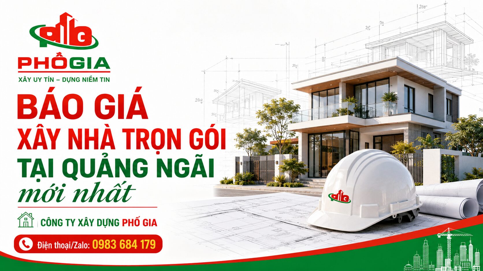 Báo giá xây nhà trọn gói Quảng Ngãi